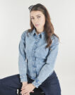 Giacca in jeans Levis LS SHAPED SHIRT Blu Giacche in jeans Donna - 5