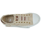 Mustang 26M0152002-BEIGE Beige Damen-Sneaker, niedrig geschnitten - Gr&ouml;&szlig;e 6