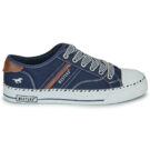 Mustang 26M0152004-NAVY Blaue Damen-Sneaker, niedrig geschnitten - Gr&ouml;&szlig;e 2