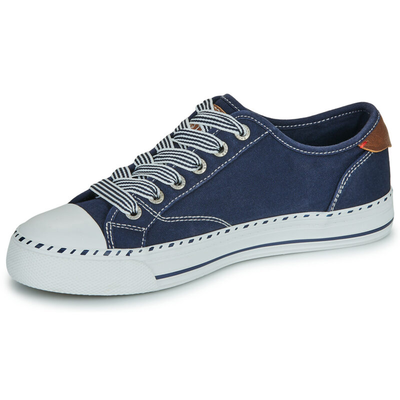 Mustang 26M0152004-NAVY Blaue Damen-Sneaker, niedrig geschnitten - Gr&ouml;&szlig;e 4