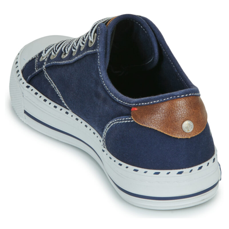 Mustang 26M0152004-NAVY Blaue Damen-Sneaker, niedrig geschnitten - Gr&ouml;&szlig;e 5