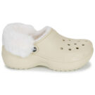 Crocs CLASSIC PLATFORM FUZZ LINED CG Bianco Zoccoli Donna - 2