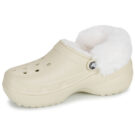 Crocs CLASSIC PLATFORM FUZZ LINED CG Bianco Zoccoli Donna - 4