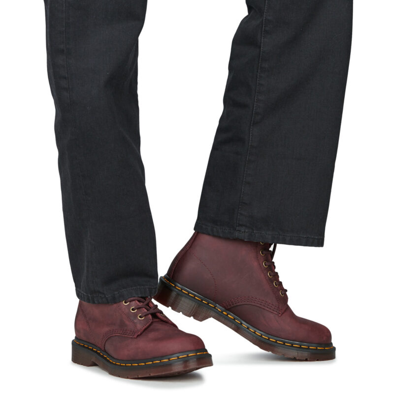 Dr. Martens 1460 Cherry Red Crazy Horse Rosso Stiefel Damen - 8
