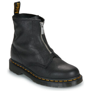Dr. Martens Bottines noires Virginia pour femmes, fermeture &eacute;clair avant 1460