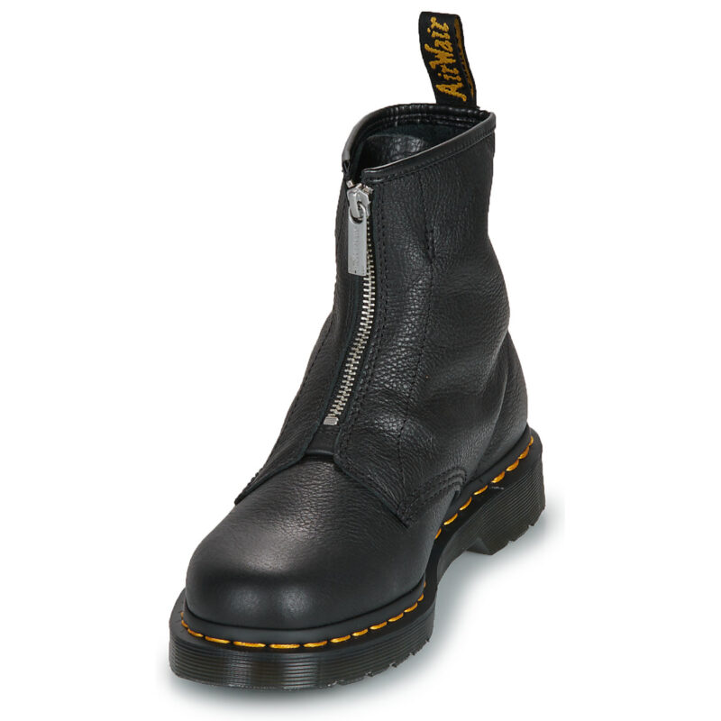 Dr. Martens 1460 Front Zip Black Virginia Nero Stiefel Damen - 3