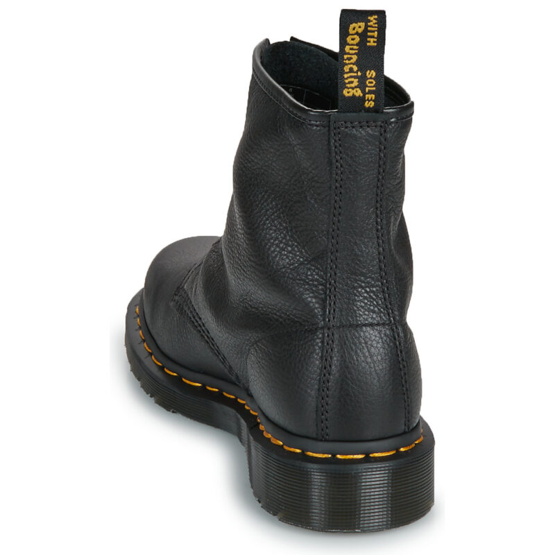 Dr. Martens 1460 Front Zip Black Virginia Nero Stiefel Damen - 5