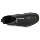Dr. Martens 1460 Front Zip Black Virginia Nero Stiefel Damen - 6