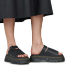 Dr. Martens Mattison Slide Sandal Black Athena Nero Ciabatta Donna - 8