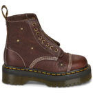 Dr. Martens Sinclair Flower Dark Brown Grizzly Marrone Stivaletti Donna - 2