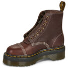Dr. Martens Sinclair Flower Dark Brown Grizzly Marrone Stivaletti Donna - 4