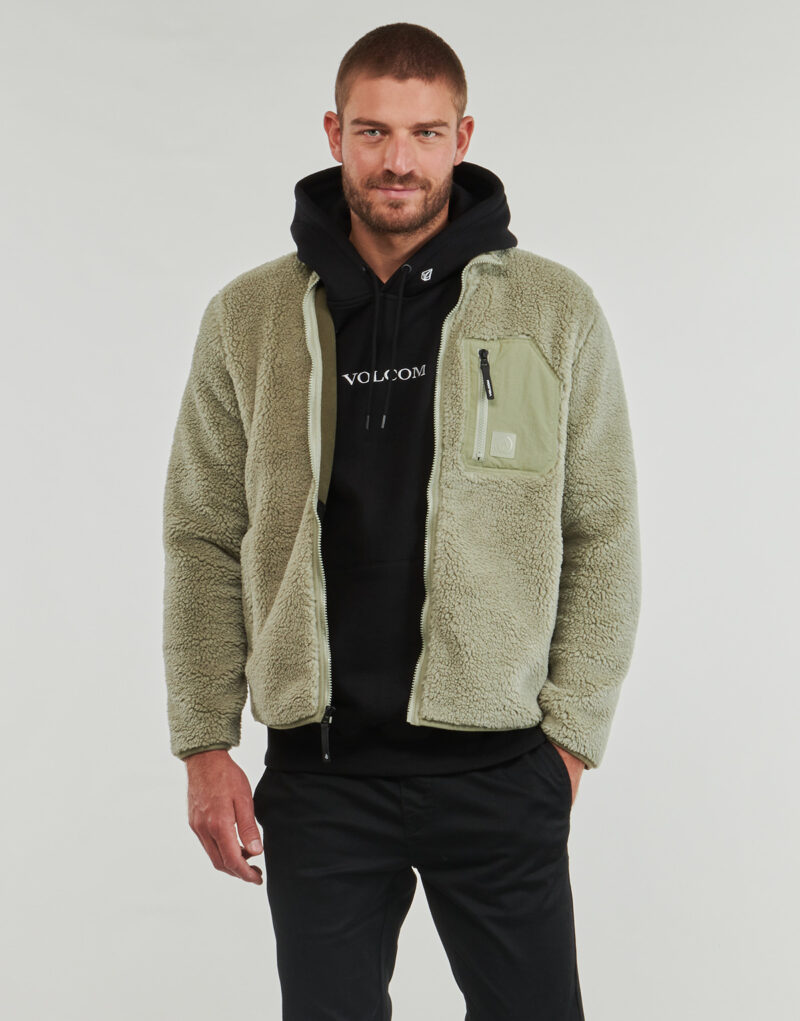 Felpa Volcom MUZZER FUZZAR ZIP Verde Felpe Uomo - 2