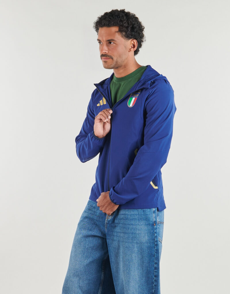 Adidas Italy Track Top Football Jacket Blue Men's Sport Jackets - 3