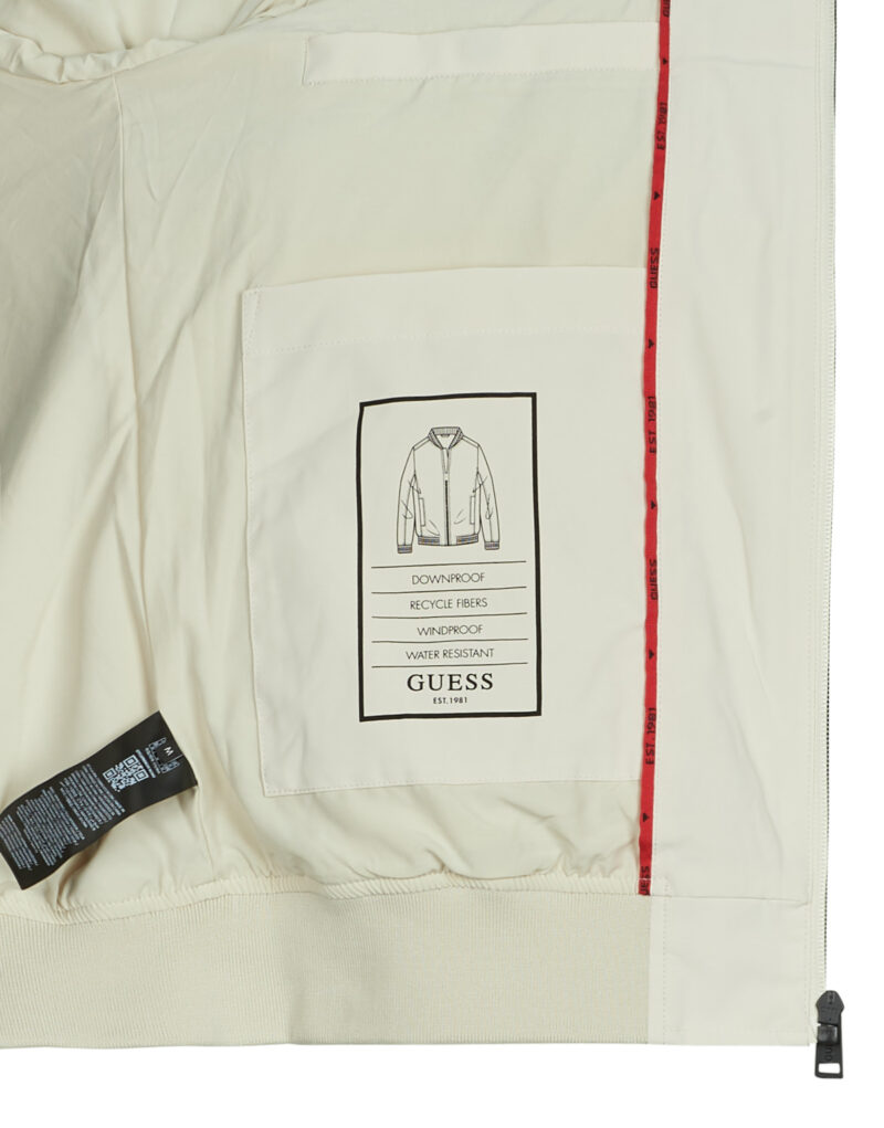 Jacket Guess Stretch Packable Bomber Beige Men's Jackets - 2
