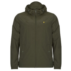Chaqueta de hombre Lyle & Scott Chaqueta con capucha y cremallera verde Lyle & Scott 5059775182980