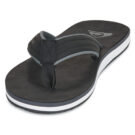Quiksilver CARVER NUBUCK 26 Nero Infradito Uomo - 3