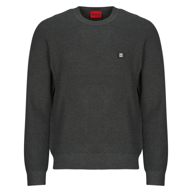 Pullover HUGO Setal Herrenpullover in Grau - 1