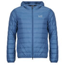 Daunenjacke Emporio Armani EA7 TRAIN CORE ID DOWN LIGHT JACKET HOODIE CC 8NPB24 Blaue Herren-Daunenjacken - 1