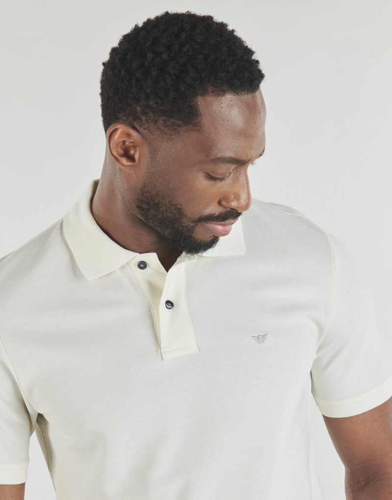 Polo Emporio Armani EM005239 Bianco Polo Uomo - 5
