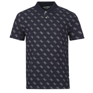 Polo uomo Guess  SS ALL OVER 4G JACQAURD POLO  Marine Guess 7625826113173