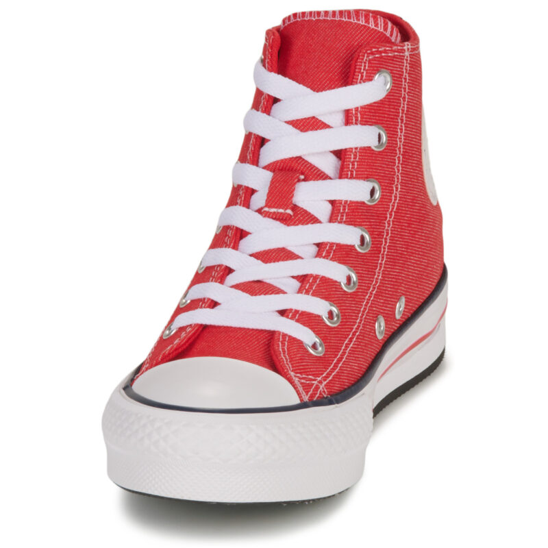 Converse YOUTH CONVERSE CHUCK TAYLOR ALL STAR EVA LIFT PLATFORM RETRO DEN Rosso Sneakers Bambino - 3