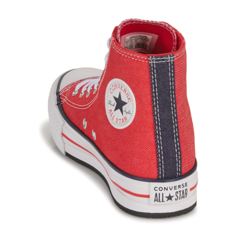 Converse YOUTH CONVERSE CHUCK TAYLOR ALL STAR EVA LIFT PLATFORM RETRO DEN Rosso Sneakers Bambino - 5