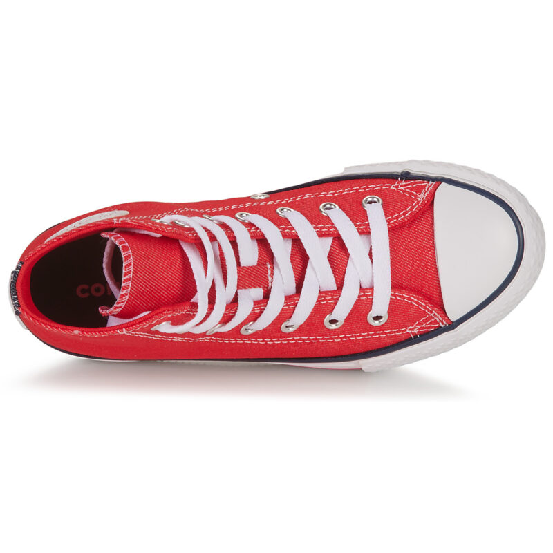 Converse YOUTH CONVERSE CHUCK TAYLOR ALL STAR EVA LIFT PLATFORM RETRO DEN Rosso Sneakers Bambino - 6