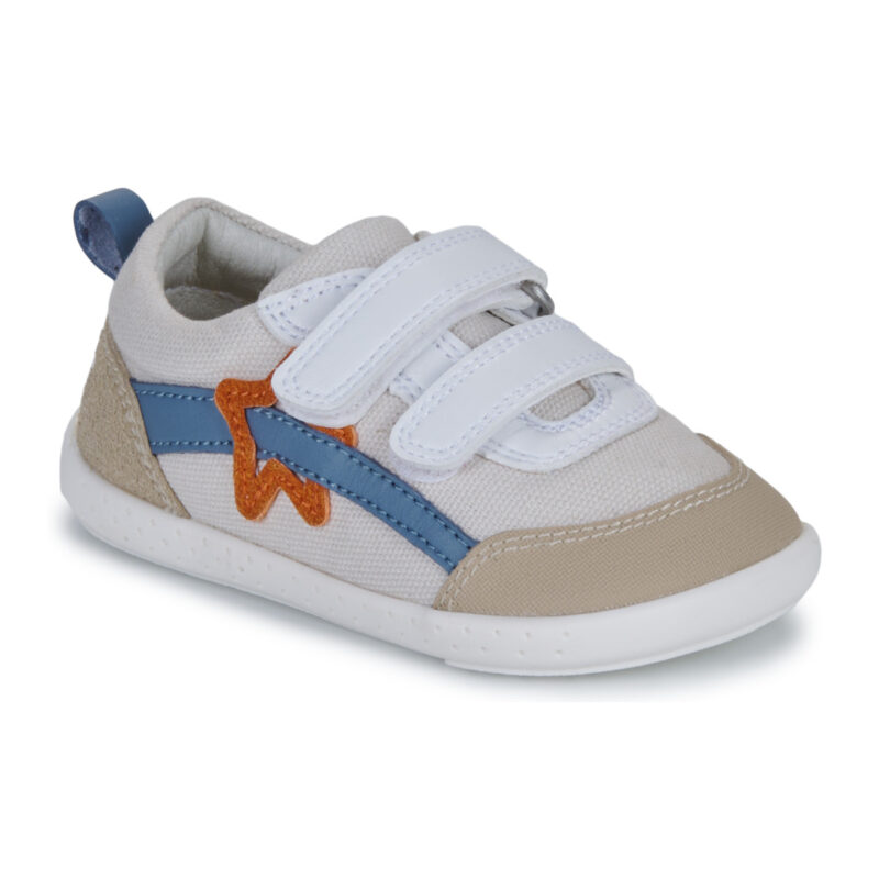 Garvalin Zapatillas de lona suave color beige para niños - 1