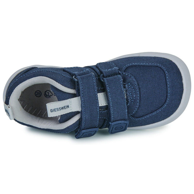 Giesswein BAREFOOT CANVAS Blaue Sneakers f&uuml;r Jungen - Gr&ouml;&szlig;e 6
