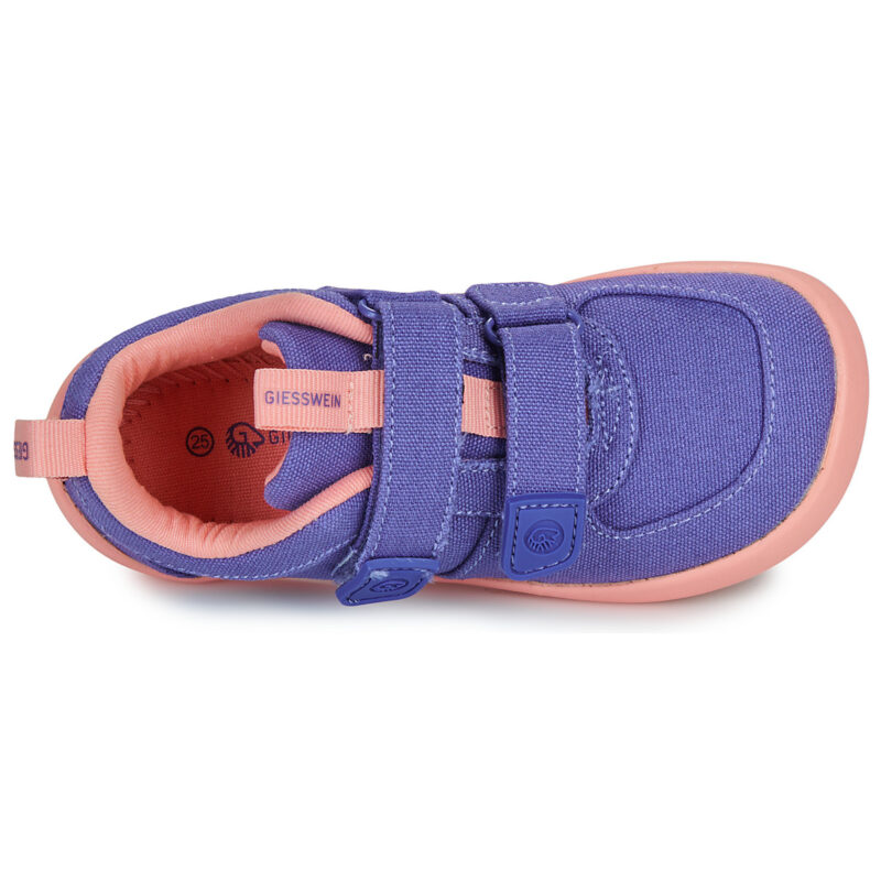 Giesswein BAREFOOT CANVAS Blaue Sneakers f&uuml;r Jungen - Gr&ouml;&szlig;e 6