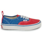 Vans Authentic Elastic Lace PRIMARY RACING RED Blu Sneakers Bambino - 2