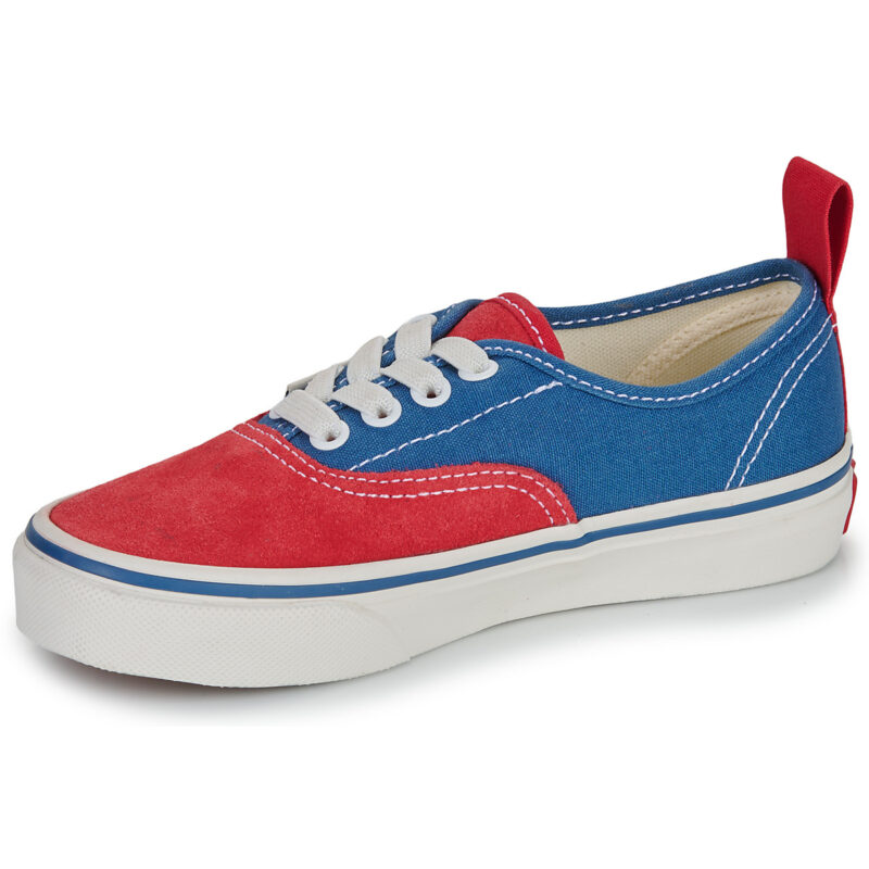 Vans Authentic Elastic Lace PRIMARY RACING RED Blu Sneakers Bambino - 4