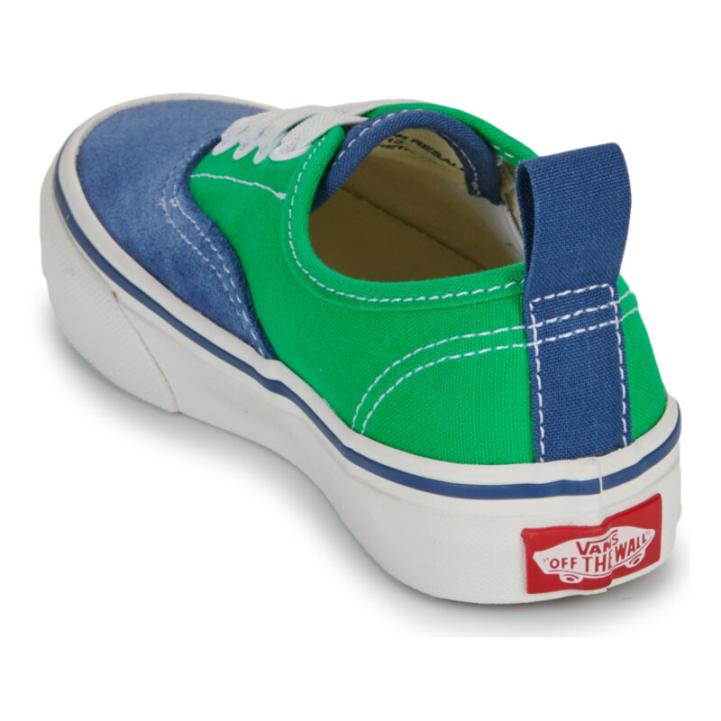 Vans Authentic Elastic Lace PRIMARY TRUE NAVY Verde Sneakers Bambino - 5