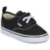 Scarpe bambini ragazzo Vans  Authentic Elastic V BLACK  Nero Vans 198266371559