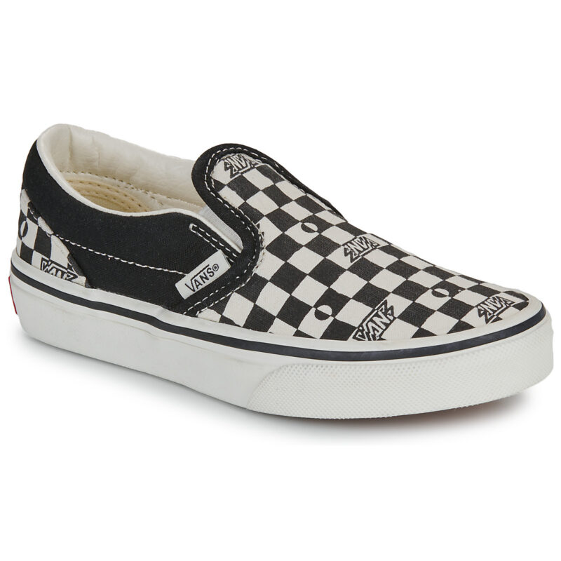 Vans Classic Slip-On GEO CHECK SCHWARZ/WEISS Schwarz - Slip-On Kindergröße 1