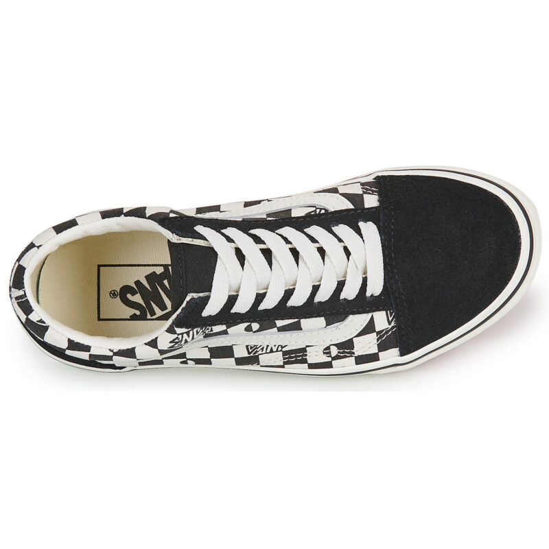 Vans Old Skool Geo Check Schwarz-Wei&szlig;e Sneaker Kindergr&ouml;&szlig;e 6