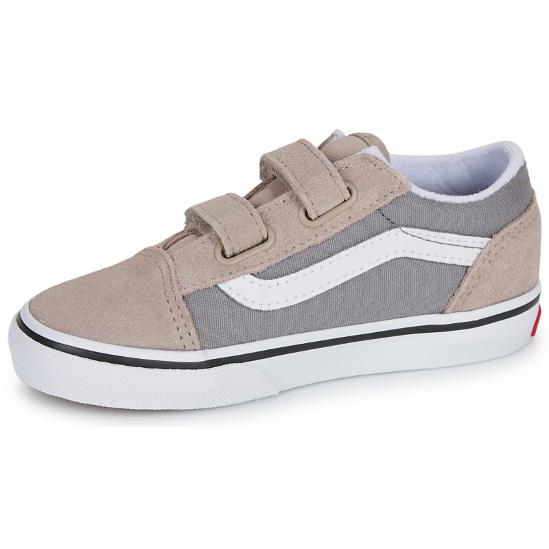 Vans Old Skool V 2-TONE FROST GRAY Beige Sneakers Bambino - 4