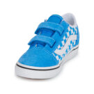 Vans Old Skool V COLOR THEORY CHECKERBOARD Bright Azure Blu Sneakers Bambino - 3