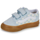Vans Old Skool V Gum Check Dawn Mist Blu Sneakers Bambino - 4