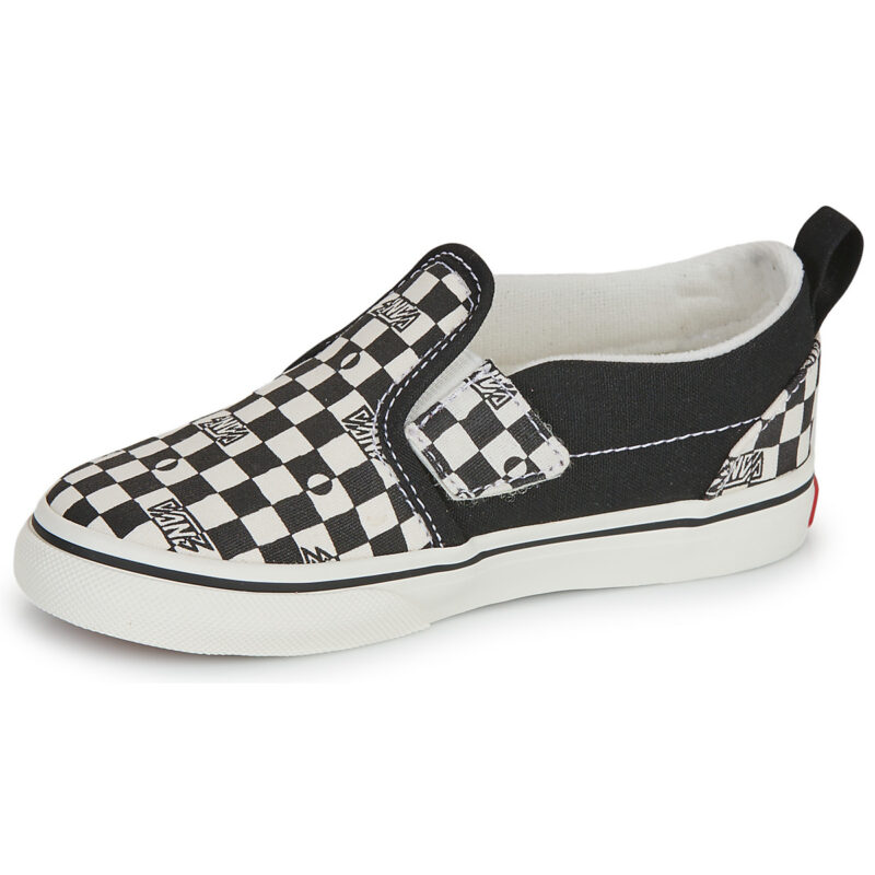 Vans Slip-On V GEO CHECK BLACK/WHITE Nero Slip on Bambino - 4