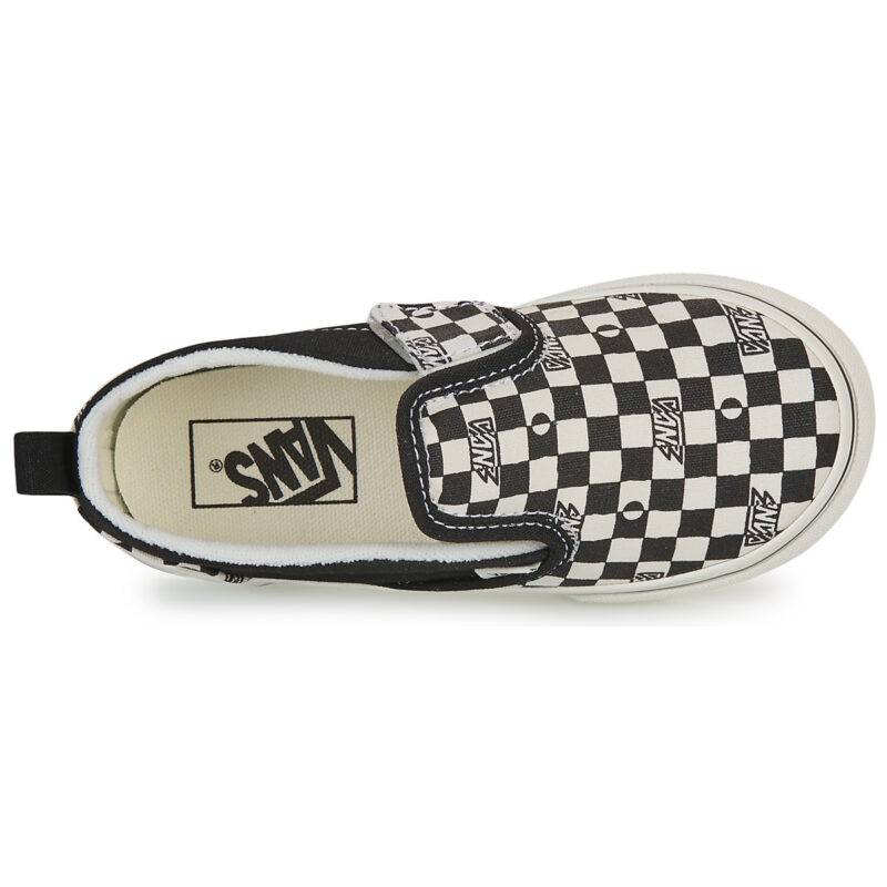 Vans Slip-On V GEO CHECK BLACK/WHITE Nero Slip on Bambino - 6