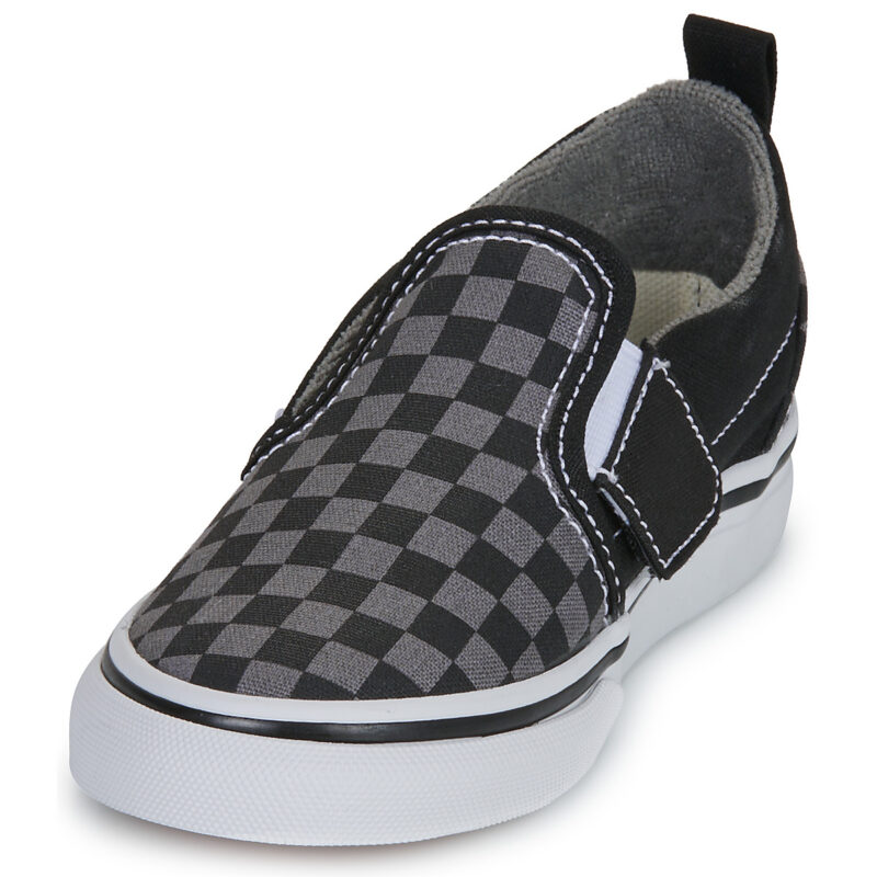 Vans TD Slip-On V (Checkerboard) Blk/Pewter Nero Slip on Bambino - 3