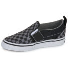 Vans TD Slip-On V (Checkerboard) Blk/Pewter Nero Slip on Bambino - 4