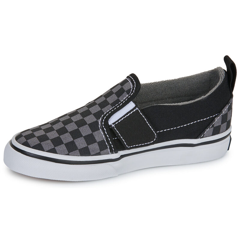 Vans TD Slip-On V (Checkerboard) Blk/Pewter Nero Slip on Bambino - 4
