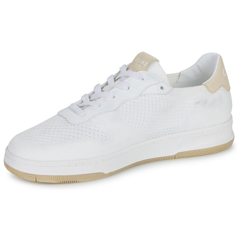 Clae  MALONE KNIT  Bianco -  Sneakers Uomo - 4
