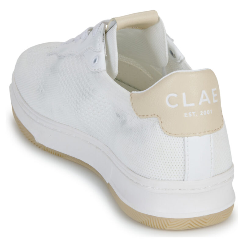 Clae  MALONE KNIT  Bianco -  Sneakers Uomo - 5