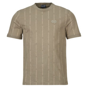 T-shirt uomo Emporio Armani EA7  TRAIN GRAPHIC SERIES TEE SS MONOGRAM PRINTED  Beige Emporio Armani EA7 8033920094974
