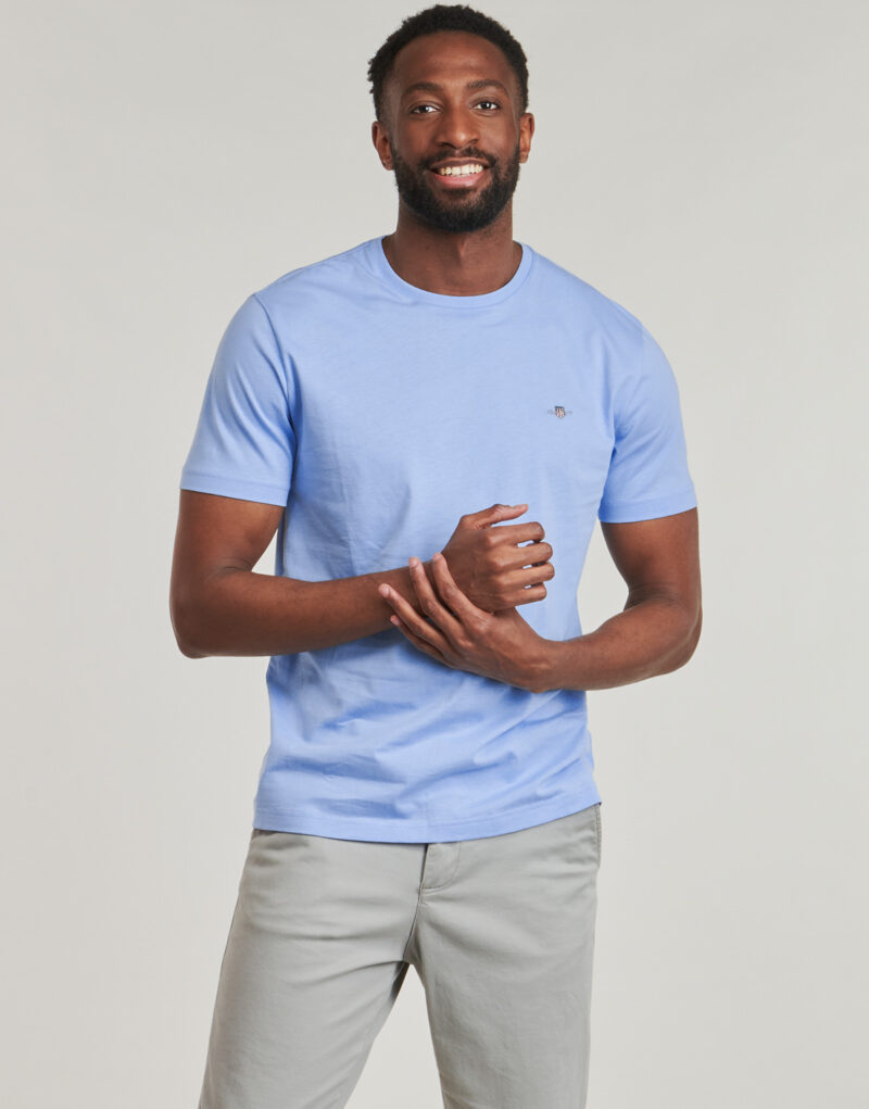 T-shirt Gant REG SHIELD SS T-SHIRT Blu T-shirt maniche corte Uomo - 2