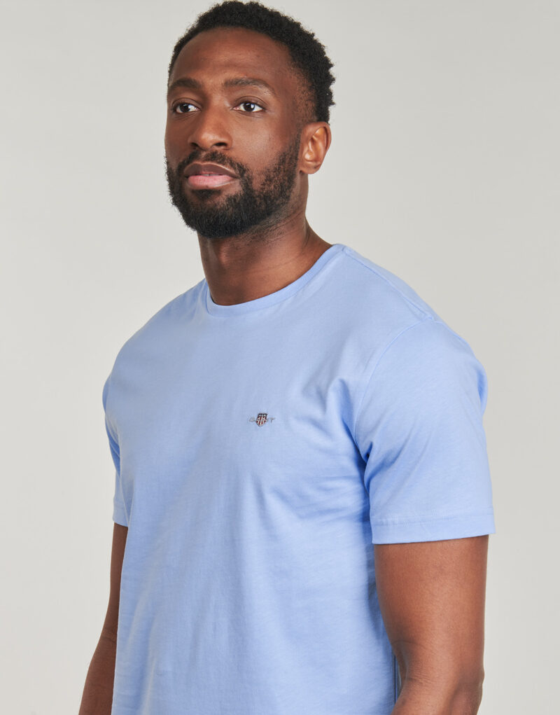 T-shirt Gant REG SHIELD SS T-SHIRT Blu T-shirt maniche corte Uomo - 5