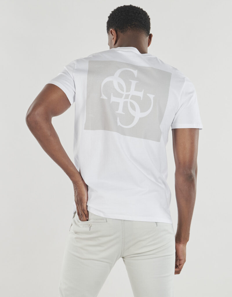T-shirt Guess SS BSC QUATTRO G MIST TEE Bianco T-shirt maniche corte Uomo - 2